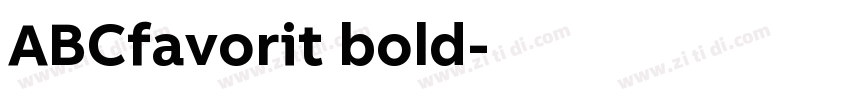 ABCfavorit bold字体转换